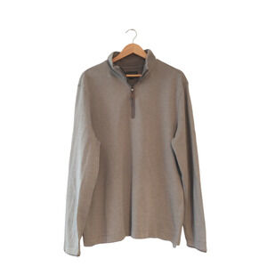 Banana Republic Men's Half Zip Sweater Cardigan Grey XL Heritage Normcore Fall
